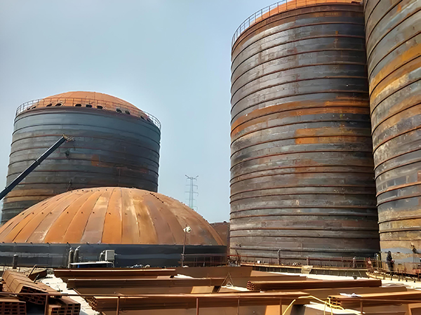 昆玉焦粉钢板仓